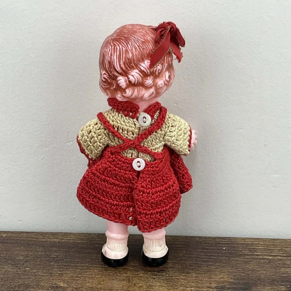 Vintage 1950s Knickerbocker Hard Plastic Baby Doll 6